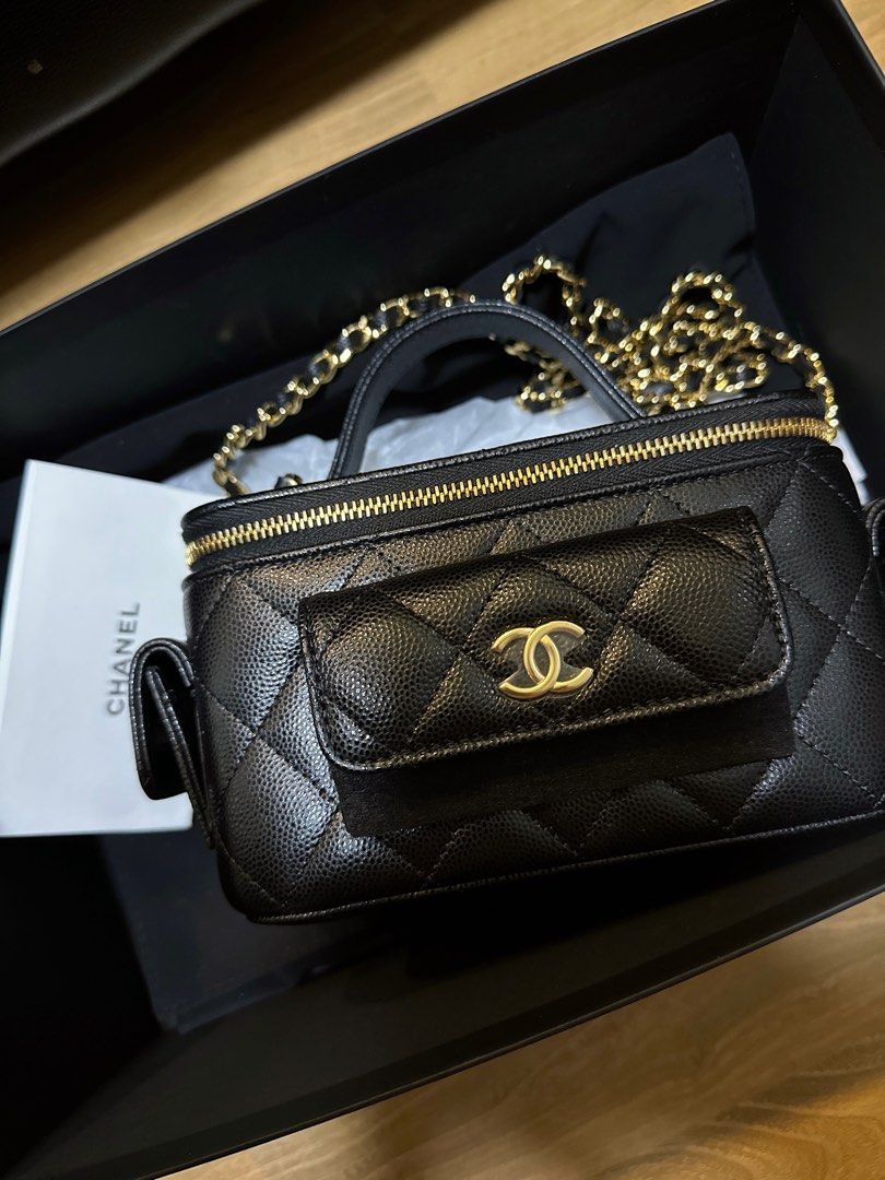 Chanel 23b vanity cargo in caviar , Luxury, Bags & Wallets on Carousell