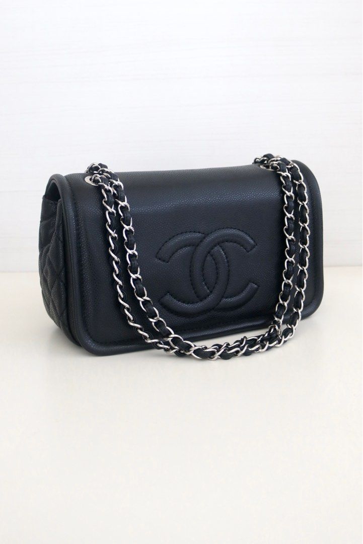 Chanel Classic Timeless CC Flap in Black Caviar, Luxury, Bags & Wallets on  Carousell