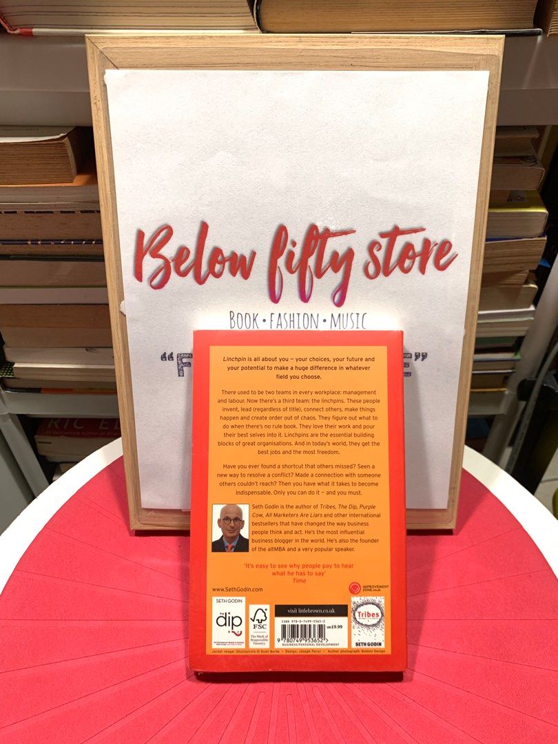 CLEARANCE!! LINCHPIN ARE YOU INDISPENSABLE BOOK BY SETH GODIN, Hobbies