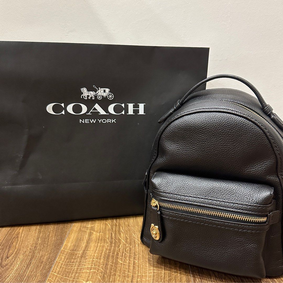 Qoo10 - Coach Mini Sierra Satchel Leather Black F59346 : Bag/Wallets