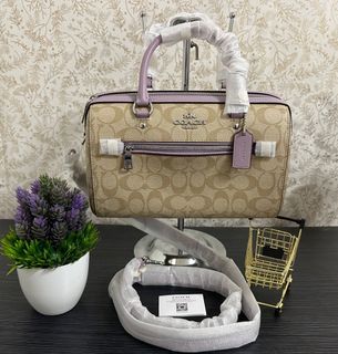 Authentic Coach Mini Rowan Satchel Bag in Navy Blue, Luxury, Bags & Wallets  on Carousell