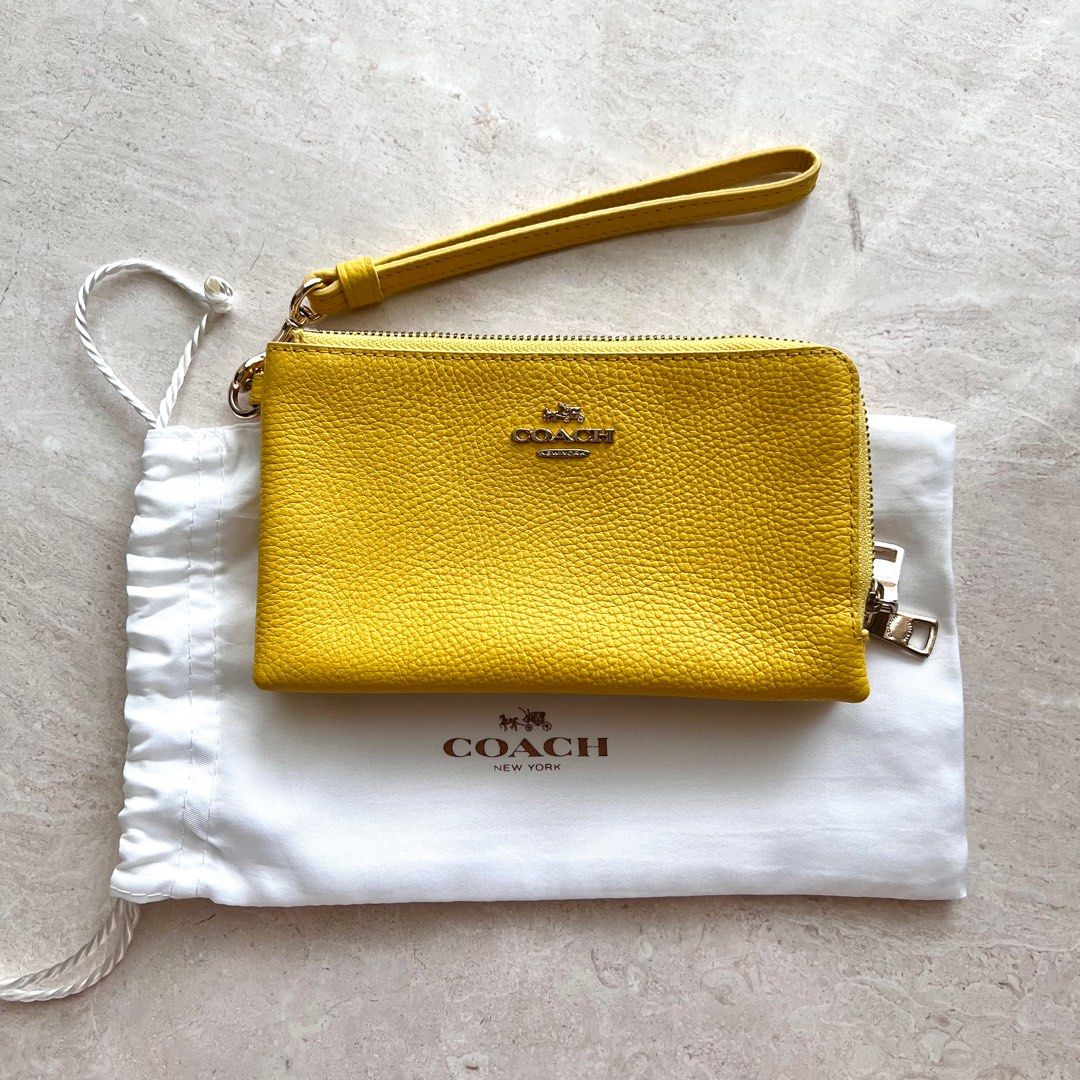 Yellow hotsell coach purse
