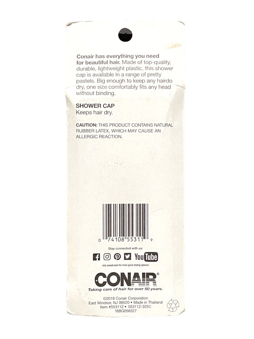 Conair Dry & Comfy Shower Cap Lightweight, Beauty & Personal Care, Hair on Carousell