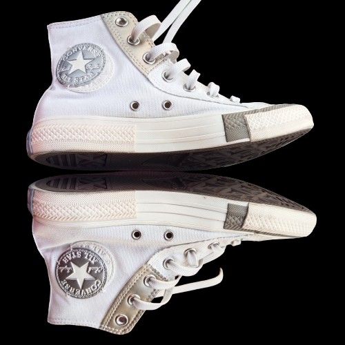 Silver converse sales uk