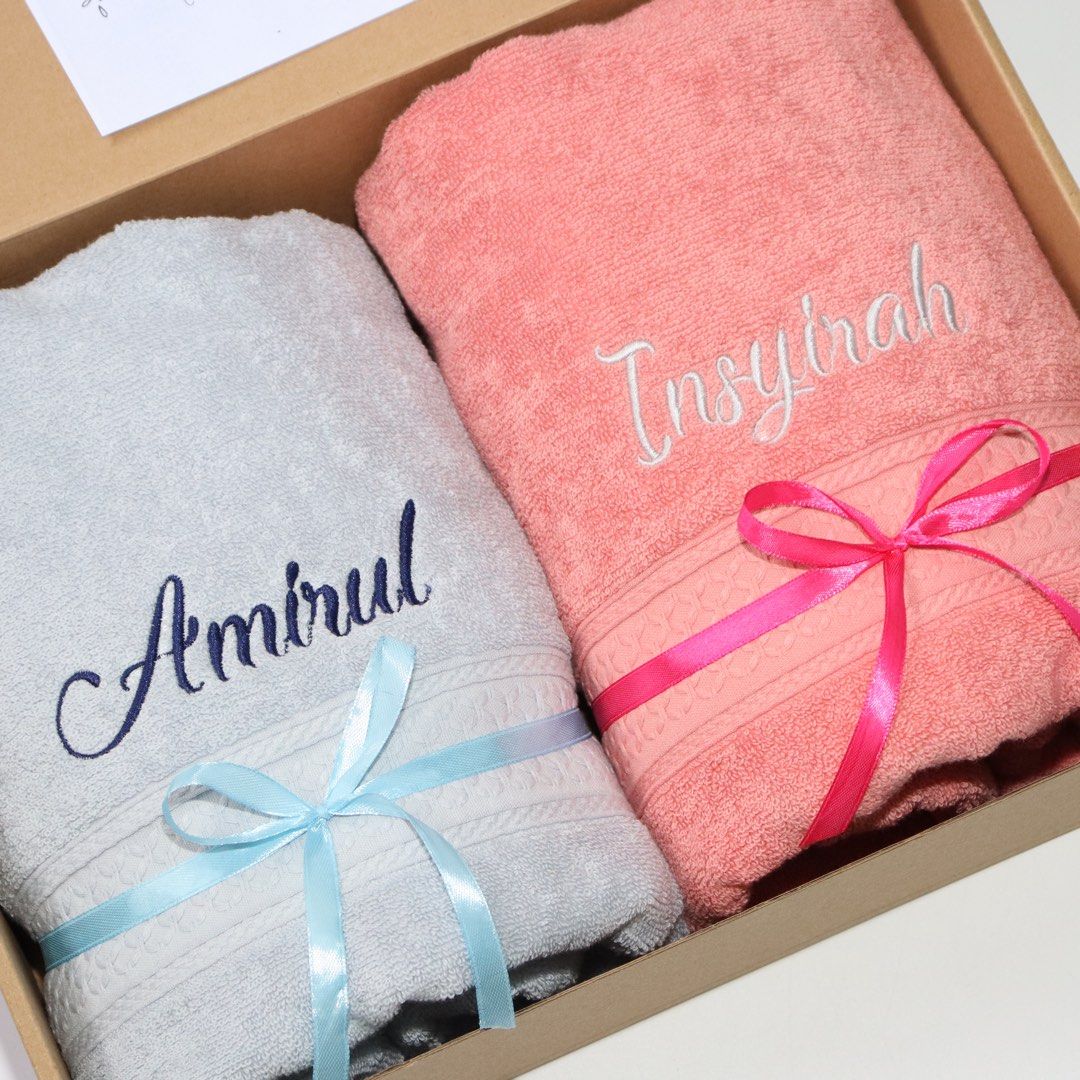 Couple best sale towel wedding