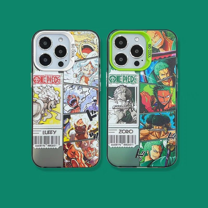 Cover Case iPhone 15 iPhone 15 Pro Max Luffy Gear 5 x Zoro OnePiece