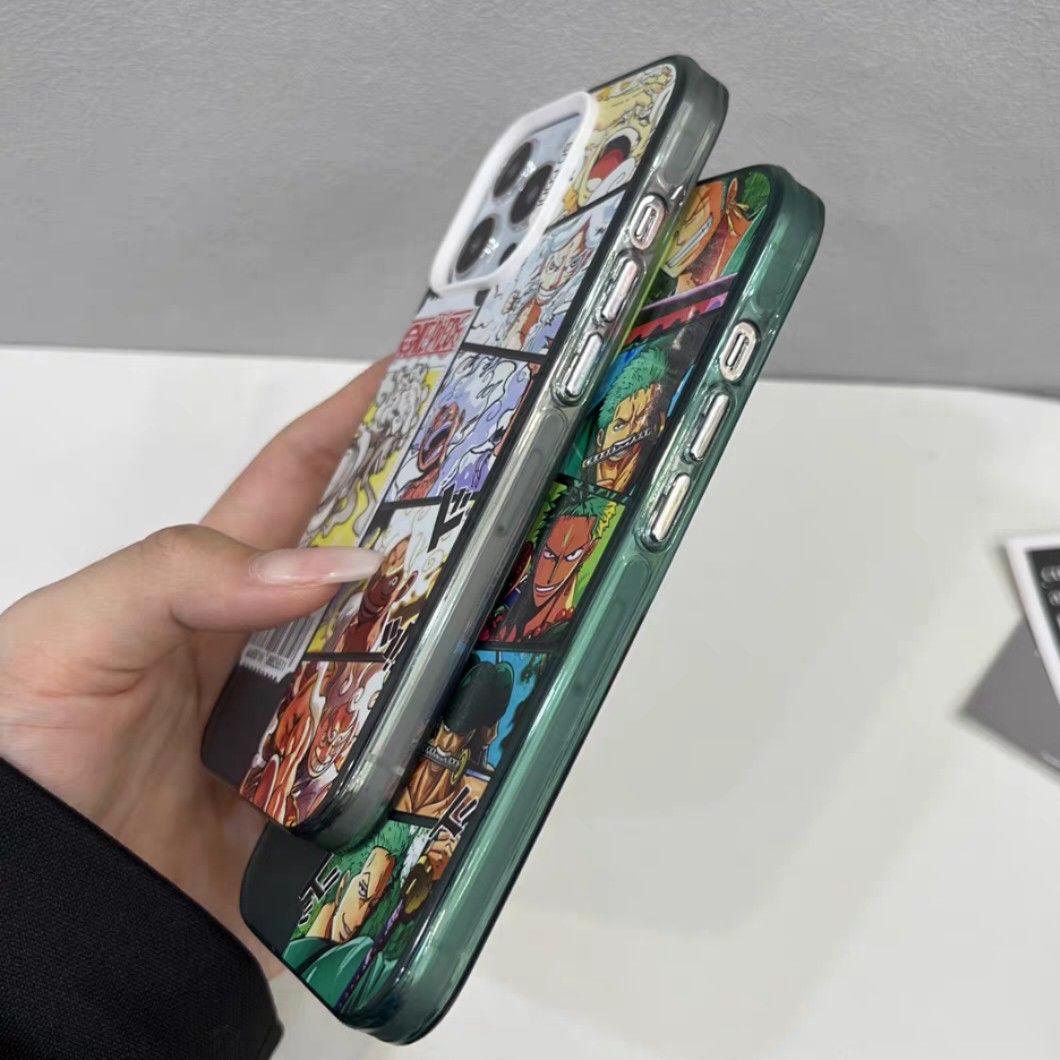 Cover Case iPhone 15 iPhone 15 Pro Max Luffy Gear 5 x Zoro OnePiece