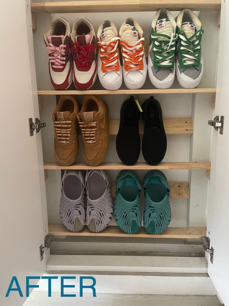 Covert DB box to shoe cabinet