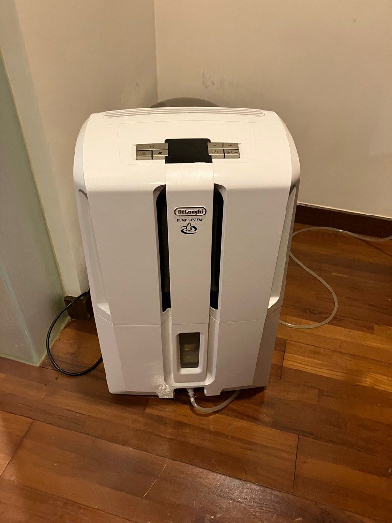 DeLonghi dehumidifier with pump, 家庭電器, 空氣清新機及抽濕機 Carousell
