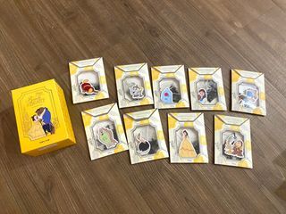 【過期收藏品】Disney 迪士尼 公主 美女與野獸 貝兒 茶包 卡片 收藏品 珍藏 韓國