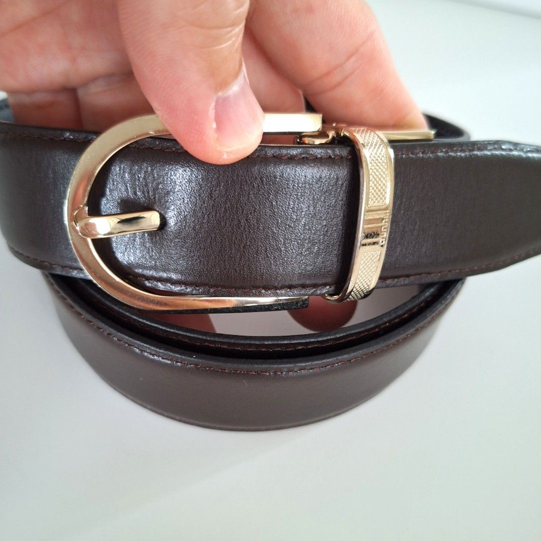 Dunhill Leather Belt Buckle Gold Men s Fashion Watches