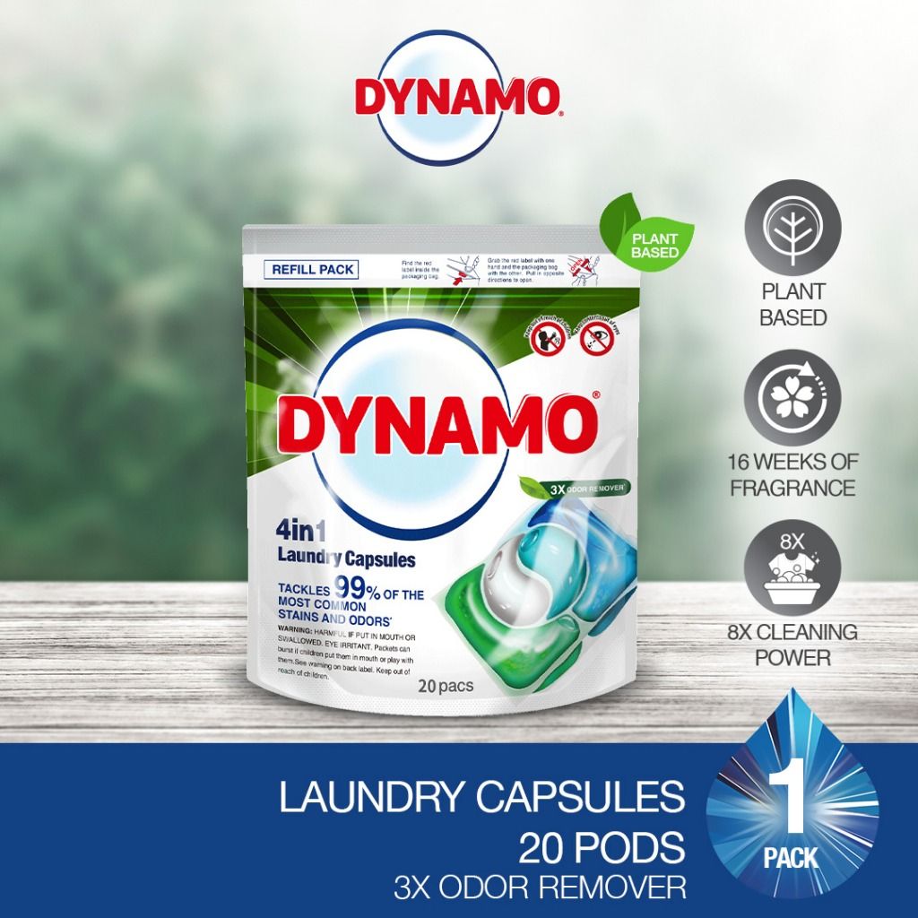 Dynamo Laundry Capsules Laundry Pods Laundry Detergent Tub Refill Pack