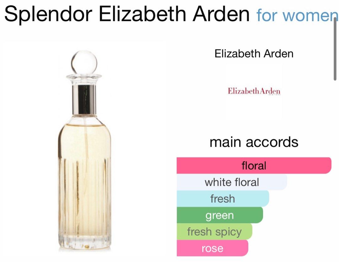Elizabeth Arden Splendor women floral fragrance perfume edp 125ml