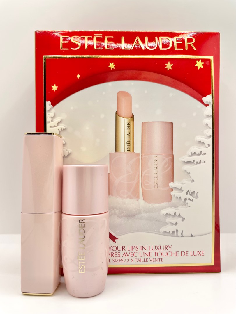Estee Lauder Lip Balm and Lip OilSerum Set, Beauty & Personal Care