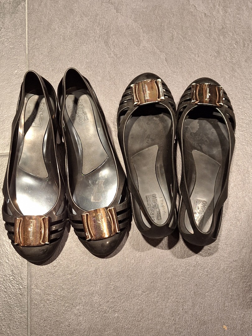 Ferragamo Flats Jelly Shoes size 10, Women's Fashion, Footwear