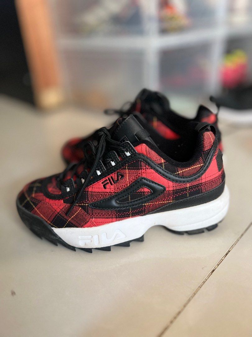 Fila checkered shoes new arrivals