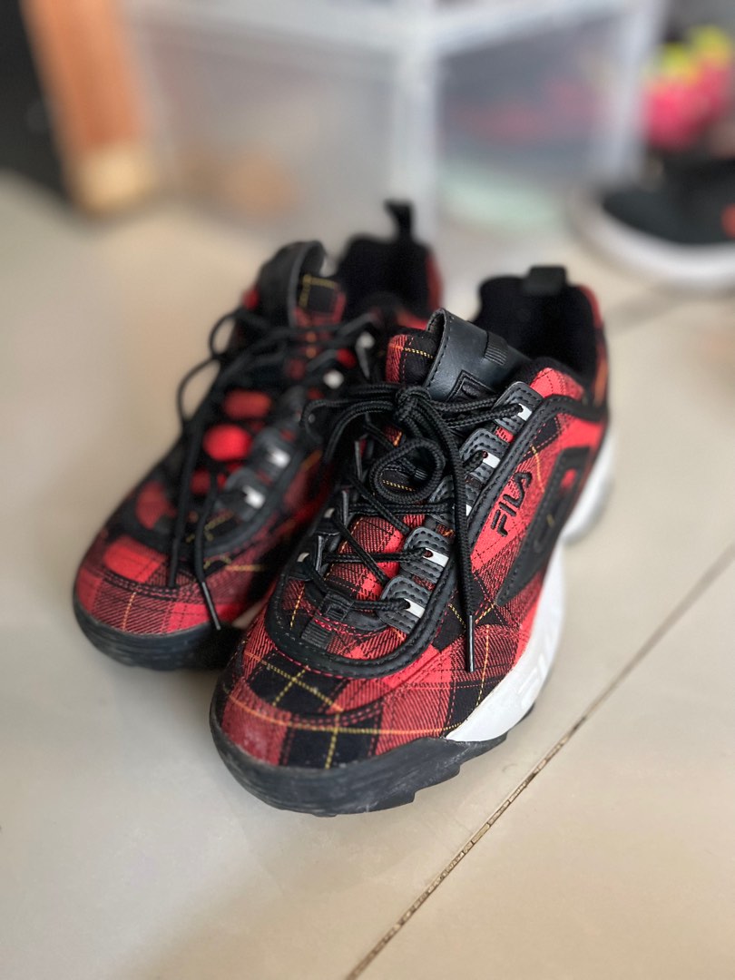 Fila checkered sneakers discount