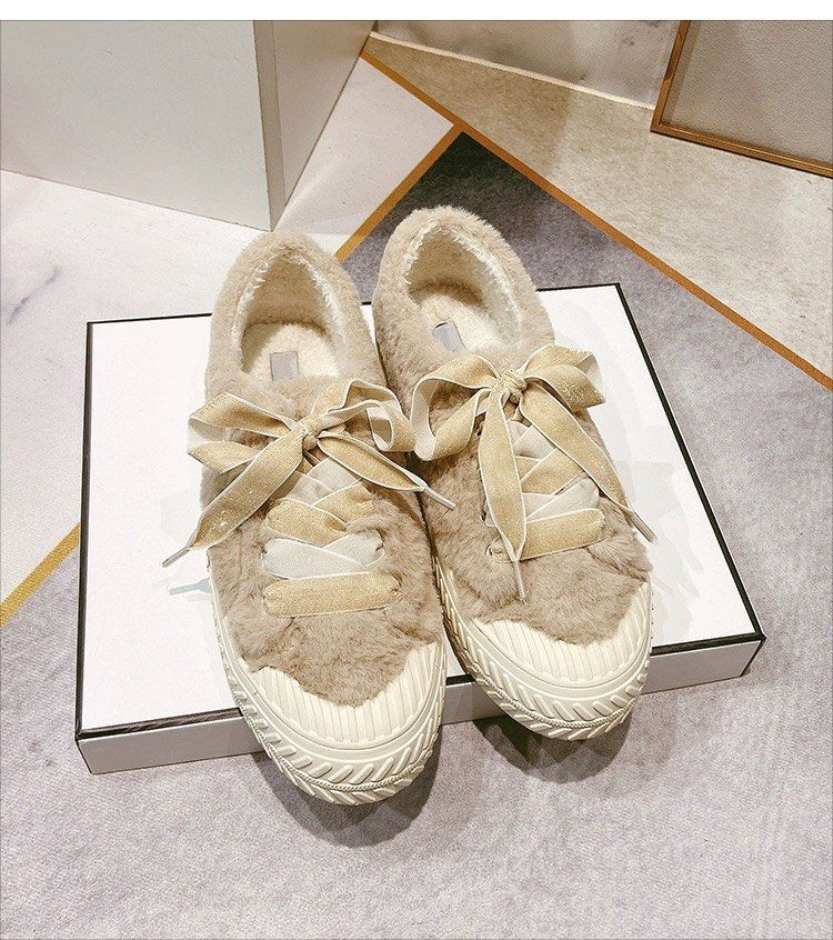 Furry sneakers sale