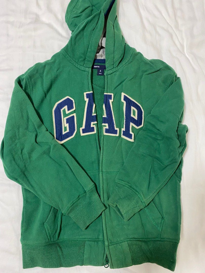 Gap jacket (Category: Babies & Kids Fashion) located in Singapore. Submitted by chloeleh (Listing ID 1262772908, Image 3). Description: Photo 1 & 2 GAP red hoodie Fits 8-9 years Photo 3 & 4 GAP green hoodie Fits 8 years Photo 5 & 6 GAP navy hoodie Fits 5 years Selling as a lot as I am clearing. Fixed priced. What you see is what you get. No tears, no stains. Collection from Marine Parade Central. Not for fussy..