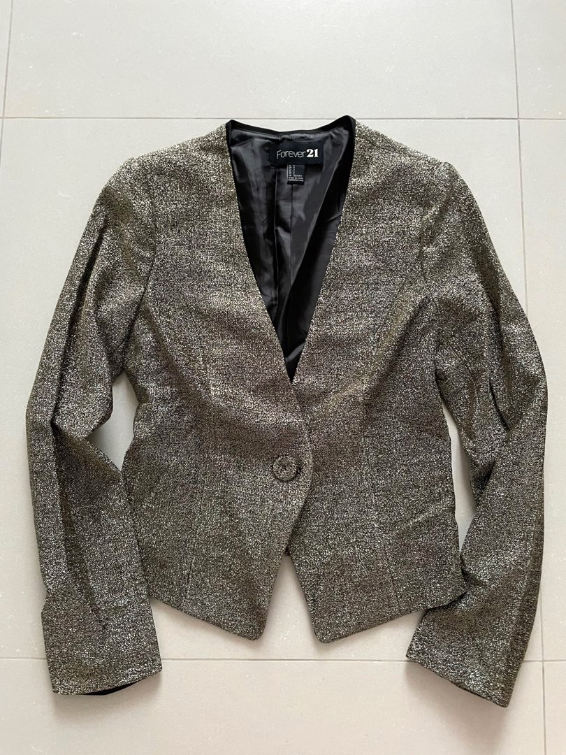 Gold sequin hotsell jacket forever 21