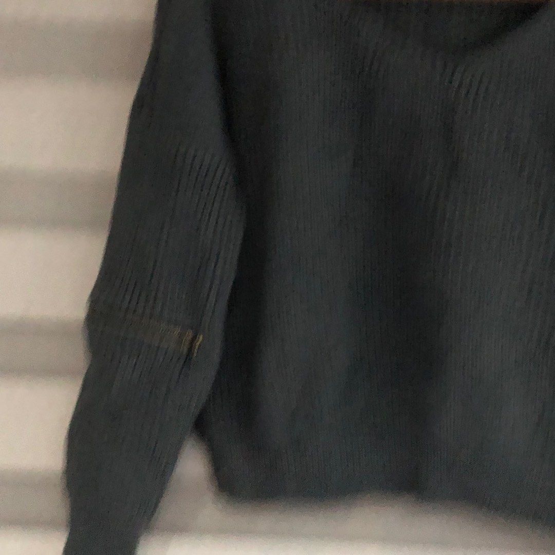 Gray Choker Neck Sweater