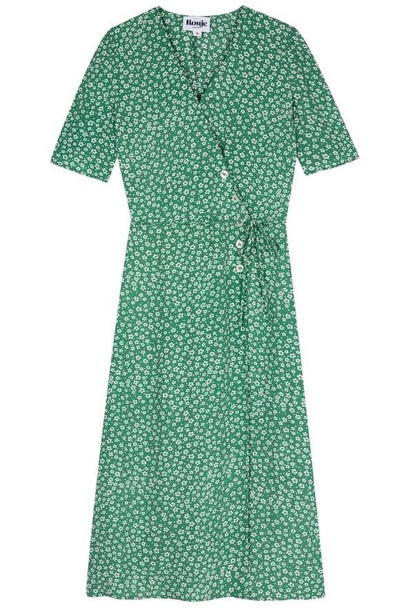 green emerald velvet dress Gabin Acacia Acacia Vert • Rouje main image 1
