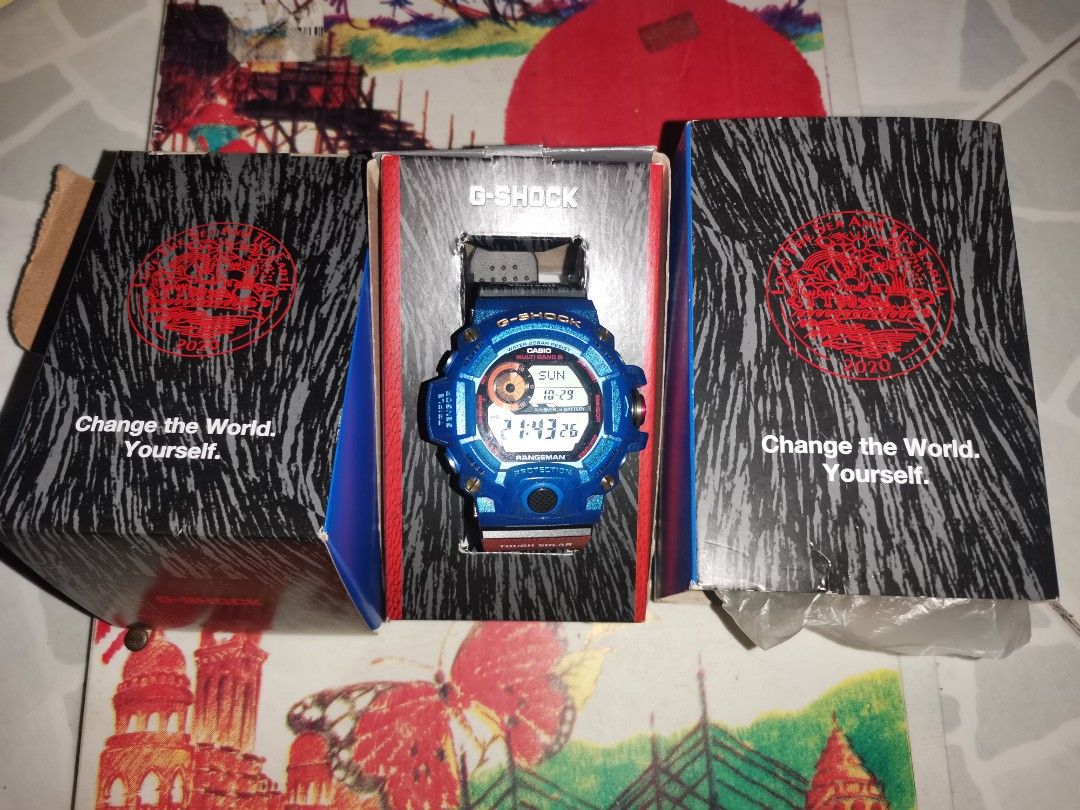 腕時計(デジタル)レンジマン ソーラー ブルー＆ブラック＆レッド GW-9406KJ-2JR - antikvariatbg.com