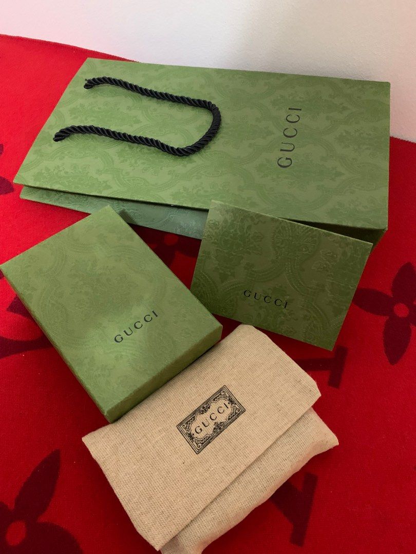 Gucci dust bag and box sales