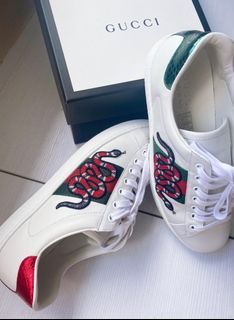 Shop the Women's Ace embroidered sneaker by Gucci. In honor of the Chinese  calendar's year of the dog, depictions of t…