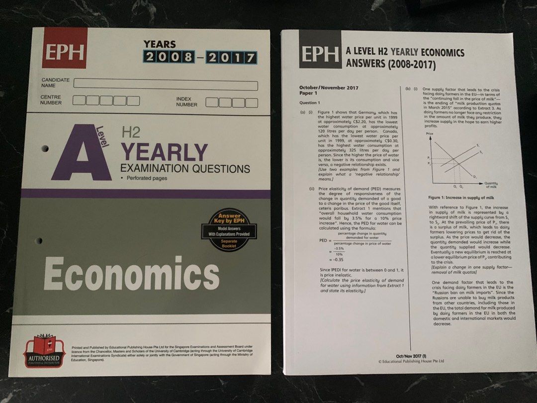 H2 Economics Yearly Examination Questions & Answers (A Level), Hobbies & Toys, Books & Magazines ...