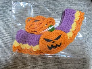 Halloween 寵物頸飾 手工編織圍巾 哈囉喂 南瓜 🎃 萬聖節