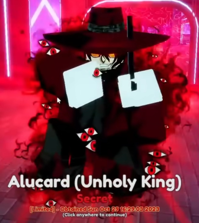Alucard ]Anime Adventures, 17 Mythic Units✨Secret 1 ✨, Unverified Account