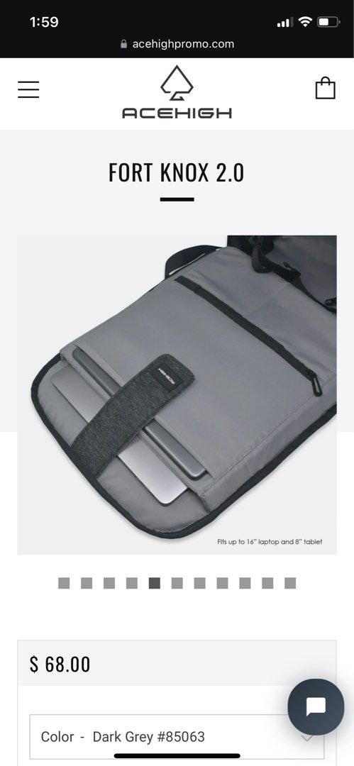 Fort knox online backpack