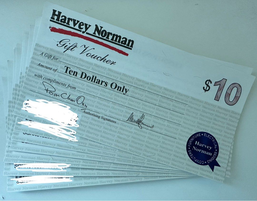 Harvey Norman cash voucher (100 voucher for 90), Tickets & Vouchers