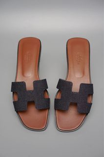 Hermès Rouge Jaipur Oran Sandals Shoes