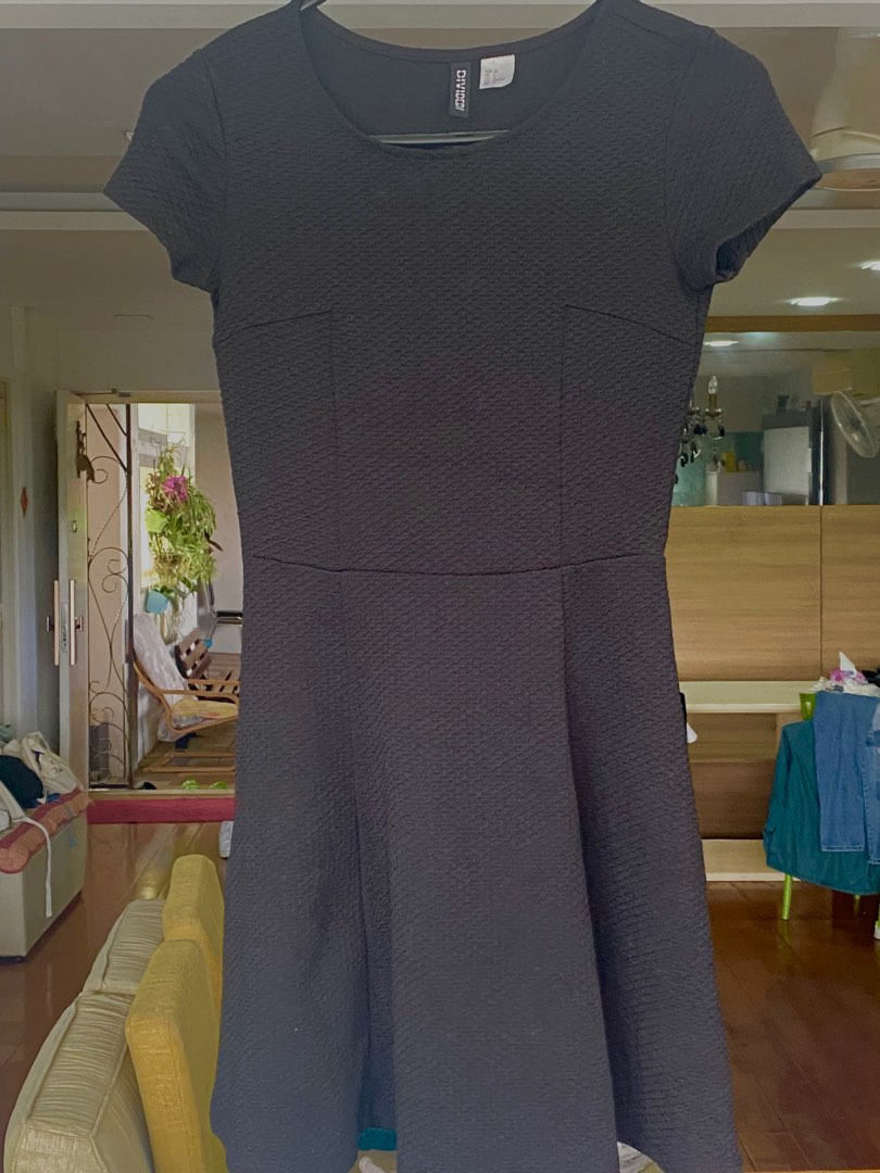 H M Black Dress Divided
