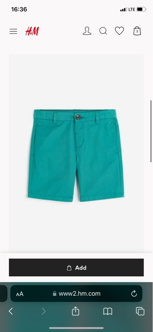 Chino clearance shorts h&m