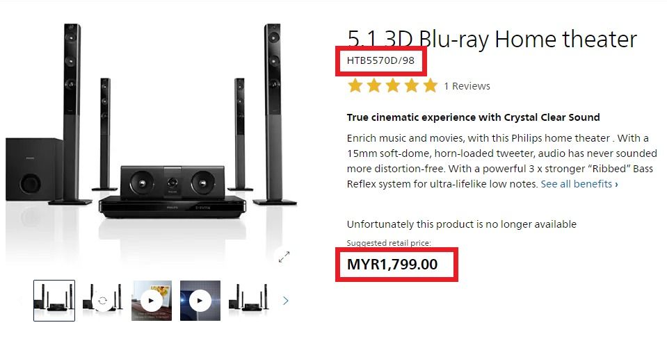 Philips home theatre sales 5.1 1000w price