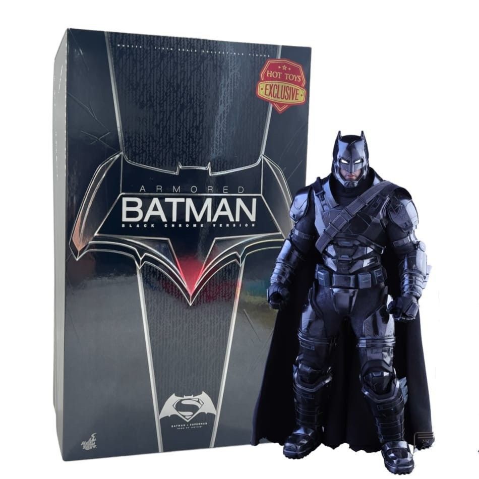 Hot Toys Batman Vs Superman Batman Armored Black Chromed, Hobbies