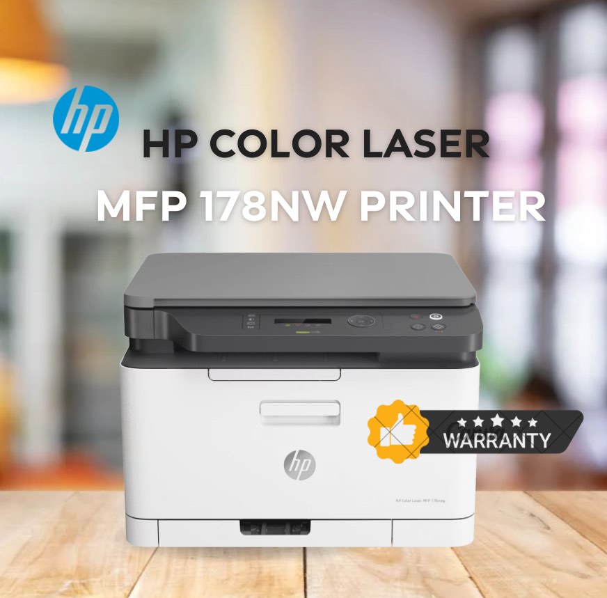 With Warranty/ HP Color Laser MFP 178nw Printer, Computers & Tech
