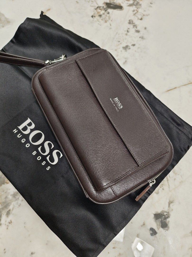 Hugo boss mens clutch 2025 bag