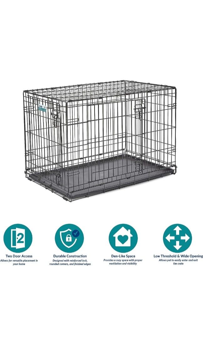 Top paw 36 double door folding crate online