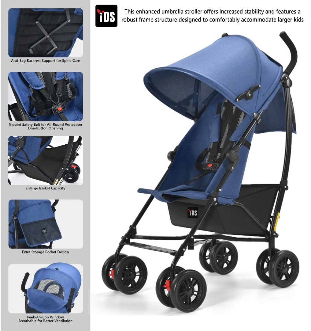 Umbrella stroller with big basket shop