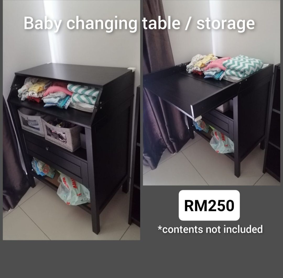Changing table store organizer ikea