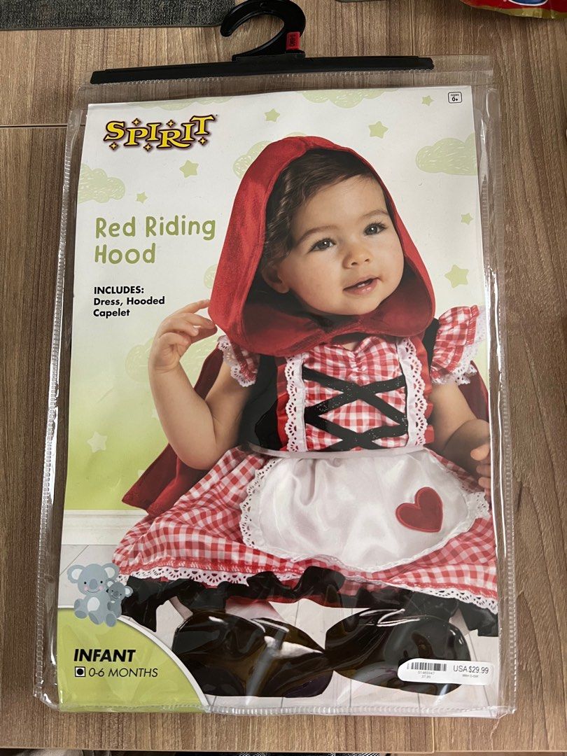 Infant Halloween Costume Little Red Riding Hood, Babies & Kids