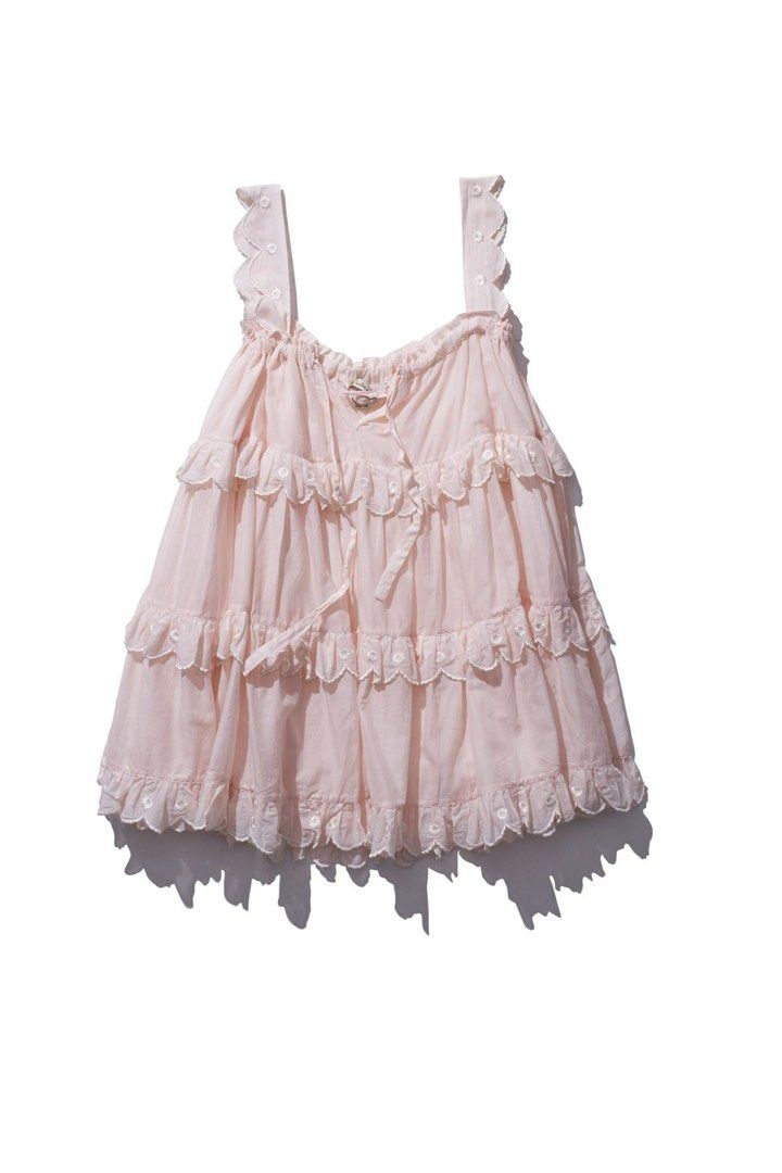 Innika Choo Scallop Mini Dress in Blush, Women's Fashion, Dresses & Sets,  Dresses on Carousell