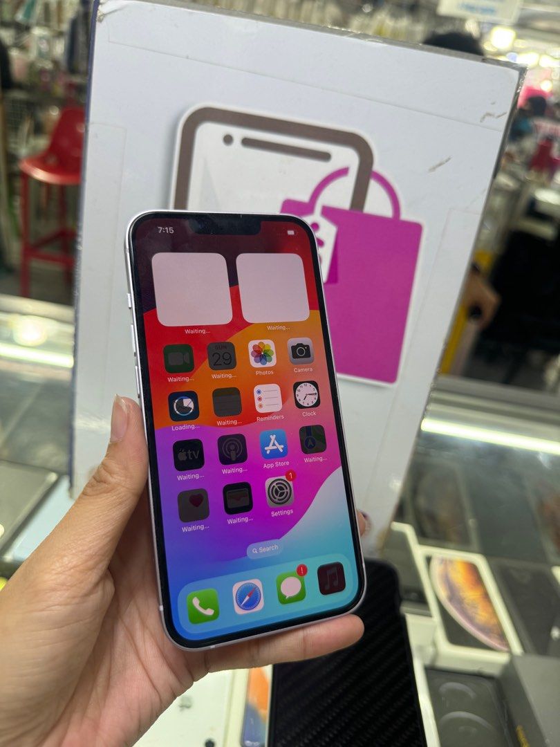 iphone 14 128gb smartlocked good as new (Category: iPhone 14 Series) located in Cainta. Submitted by vine_gadget_shop (Listing ID 1262843228, Image 2). Description: iphone 13 128gb smartlocked good as new complete package warranty until april 2024 pick up store greenhills shopping center we accept trade in we accept credit card installment we do cod and door to door we ship nationwide for fast transaction call 09277368323 look for vine .