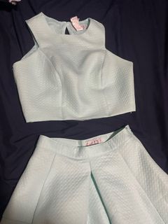JUST G set/dress/ crop top and skirt