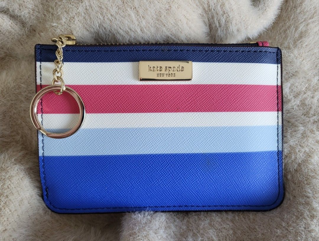Kate Spade New York Laurel Way Bitsy Card Holder in New Waltz Stripe WLRU2982
