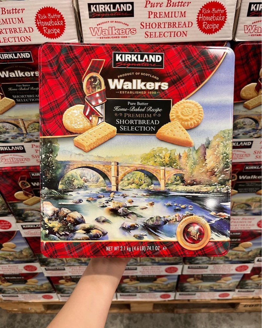 Kirkland Walkers Assorted Shortbread Cookies and 雜錦牛油典奇禮盒 57塊(2.1kg), 嘢